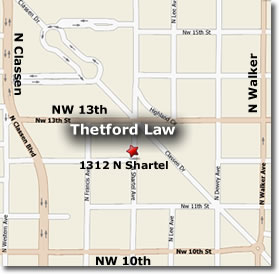 Thetford Law Office Map